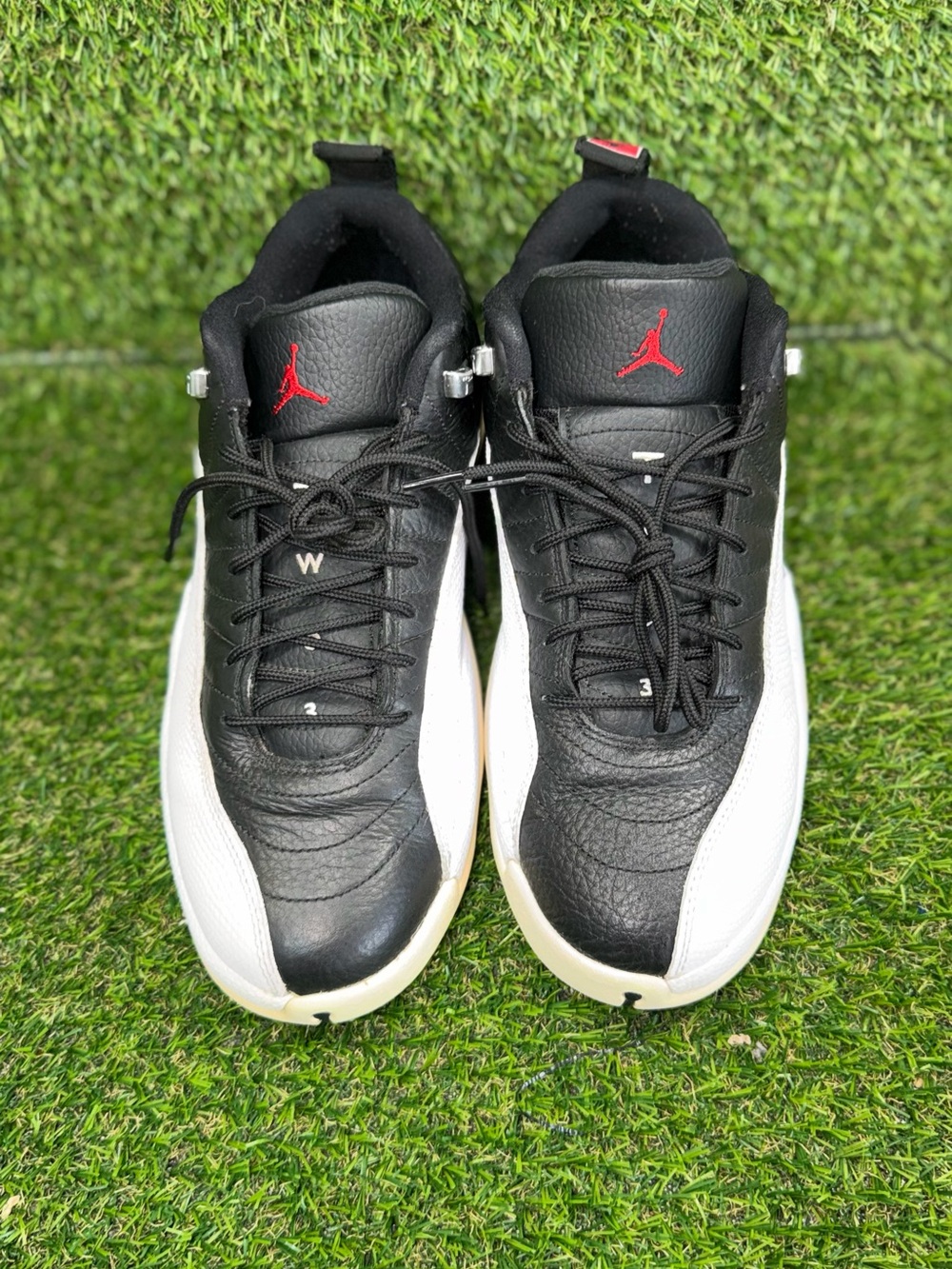 Air Jordan 12 Retro Low Playoffs Black White 308317-004 Size 10.5